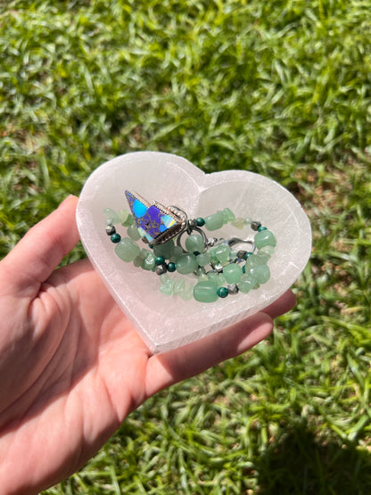 Selenite Heart Charging Bowl