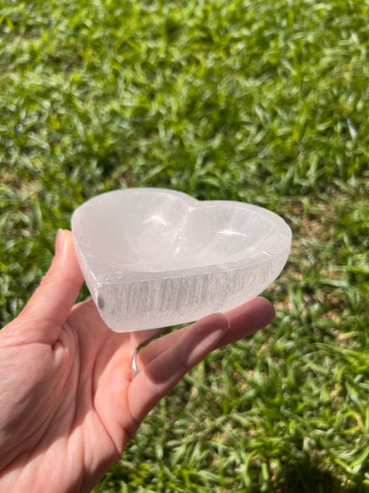 Selenite Heart Charging Bowl